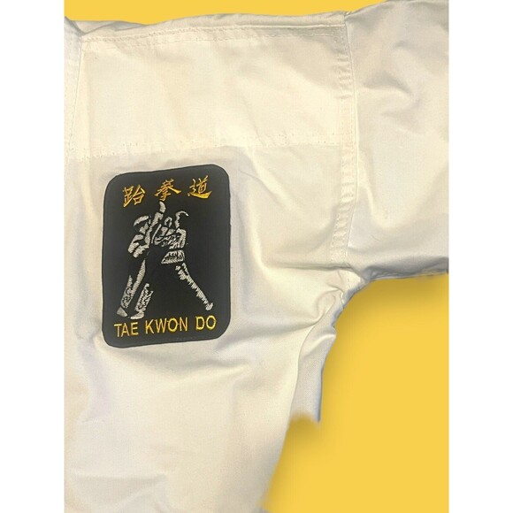 Kenny Roy’s Taekwondo Academy Uniform Size 3 - 2 Embroidered Patches Bold Look - Picture 2 of 9